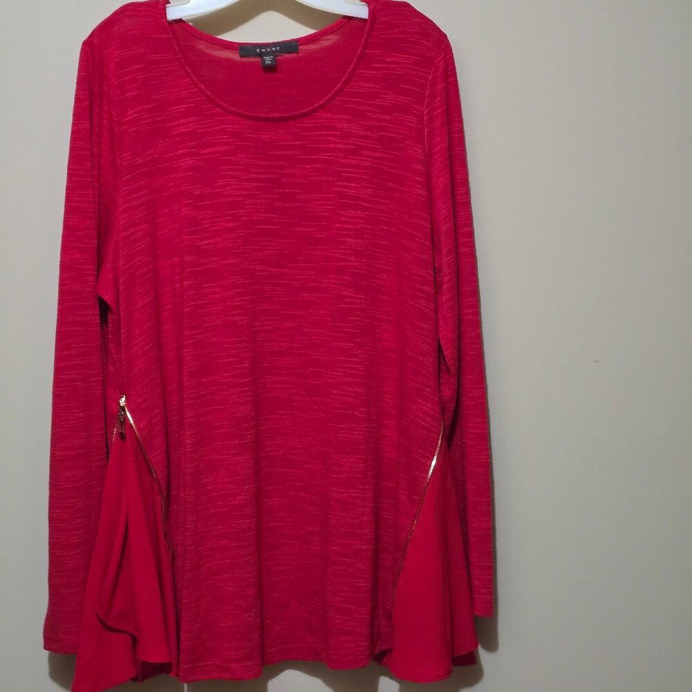 Women's LS blouse XL - RED
